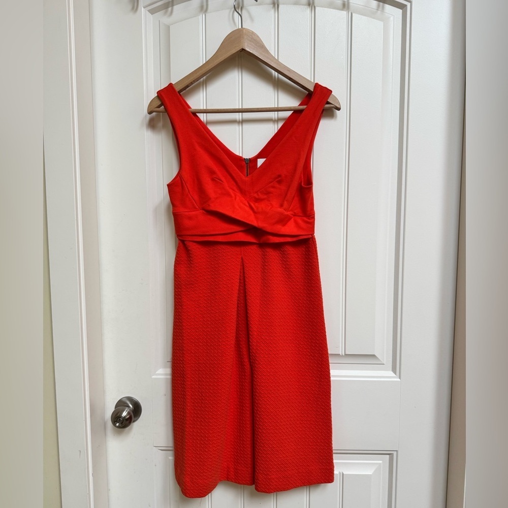 Anthropologie HD in Paris Ardmore Sleeveless Knit Dress in Orange. Size 4
